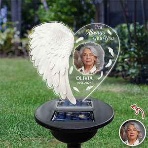 Custom Photo You Are Not Missed Angel Wings Memorial Solar Light TH10 896053