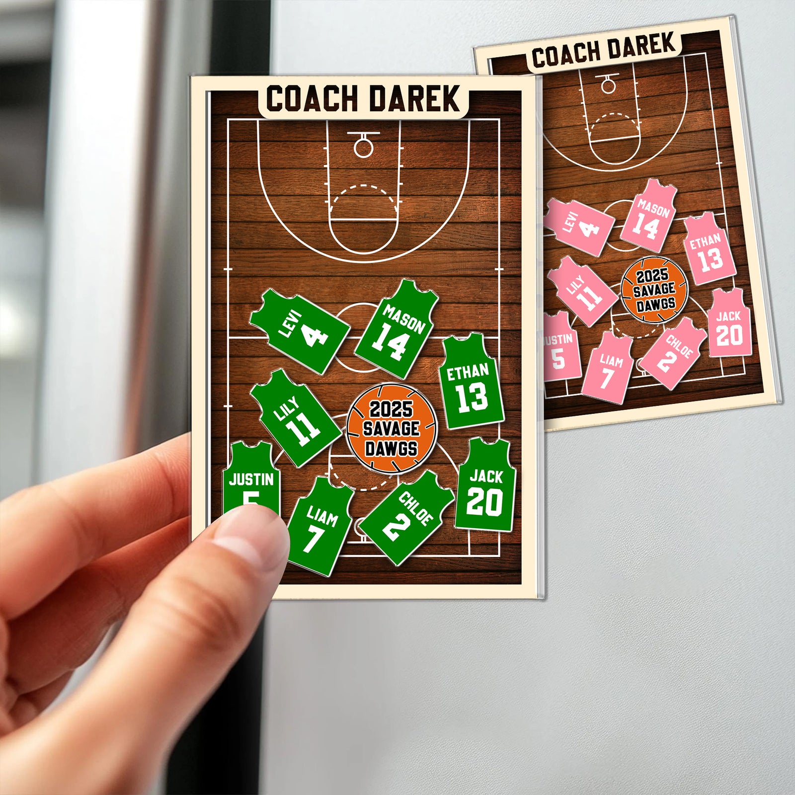 Personalized Coach Basketball Acrylic Apple Shaking Magnet Gift From Students HO82 894286