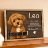 Custom Dog Portrait Photo Memorial 2-Layers Wooden Collar Frame Sympathy Gift LM32 893785