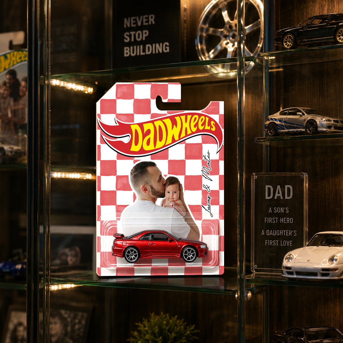 Custom Photo Best Dad Ever Vintage Wheels – Personalized Gift for Dad HO82 902704