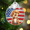 Custom Photo Metal Top Glass Ornament Gift For Pet Lovers LM32 897375