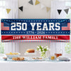 Custom Family Name 250 Years Of America Banner TH10 898297