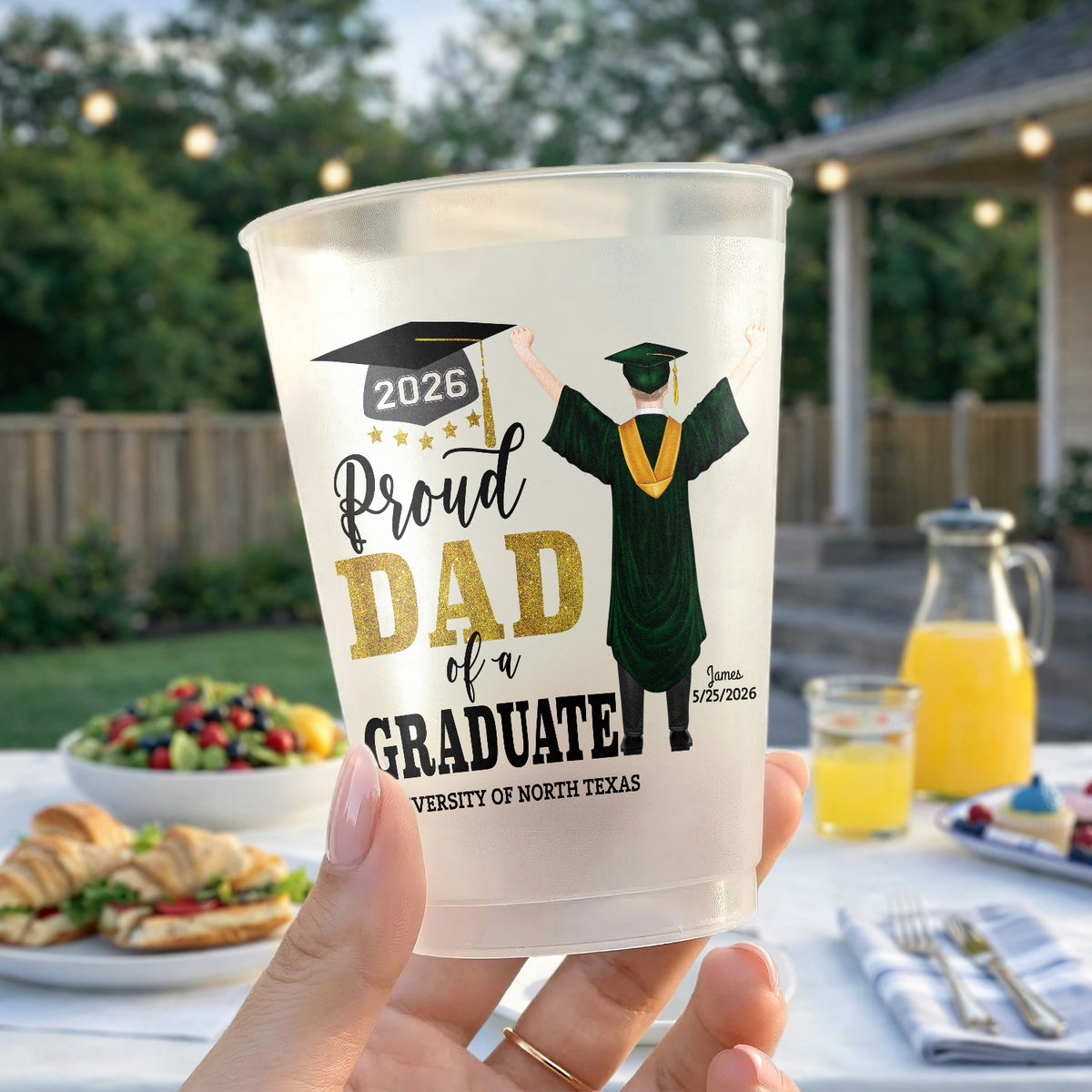 Personalized Proud Dad Proud Mom of a Graduate Graduation Cups For Party HO82 902182