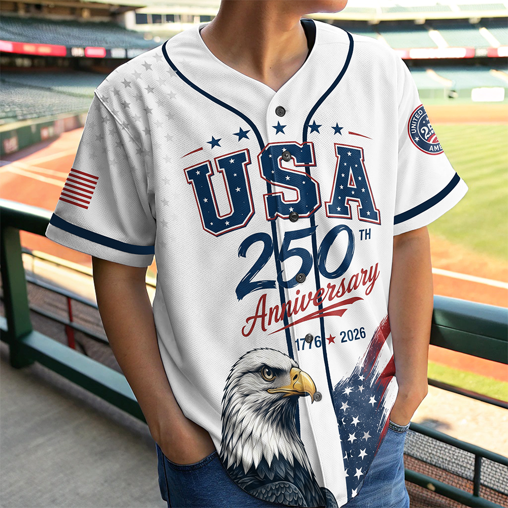 USA 250th Anniversary Baseball Jersey Shirt 4th of July Gift CH07 911834