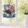 Custom Family Name Faith Freedom 250 Years 1776–2026 Stained Glass Suncatcher LM32 897949