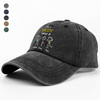 This Grandpa Belongs To Us Personalized Washed Denim Baseball Cap HA75 897156