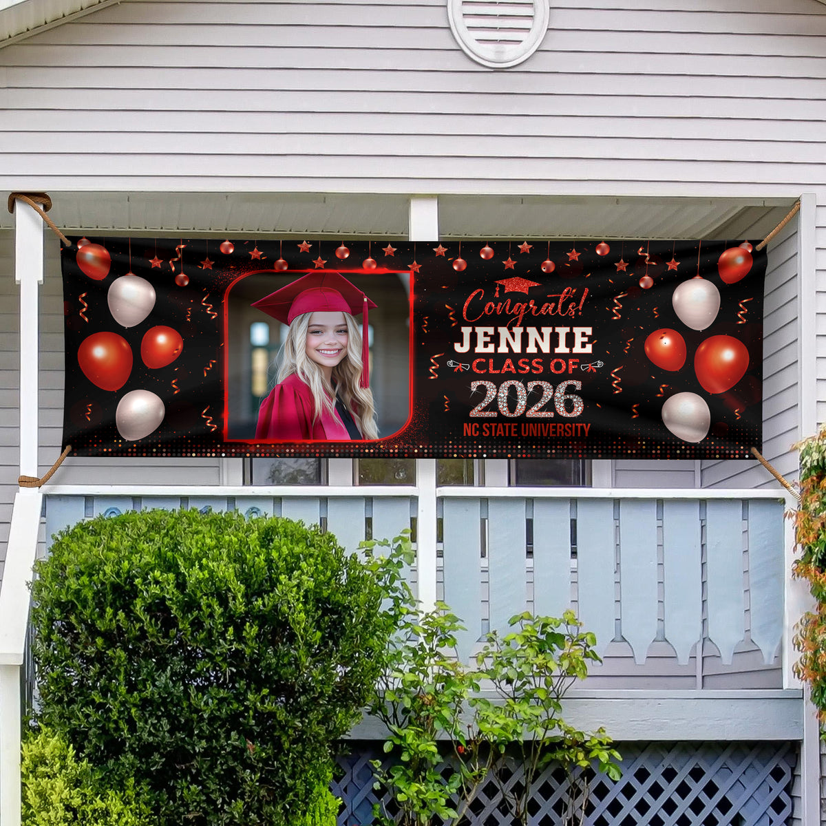 Custom Photo Class of 2026 Graduation Banner CH07 910750