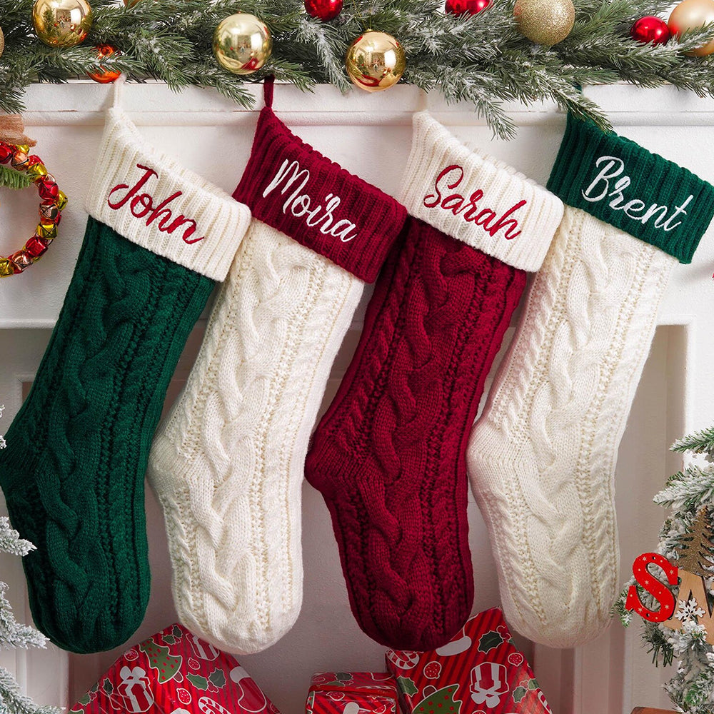 Custom Name Christmas Embroidered Christmas Stocking HO82 900454