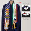 Custom Photo Country Flag Class of 2026 Stoles Sash, Graduation Gift, Senior Gift HO82 901320