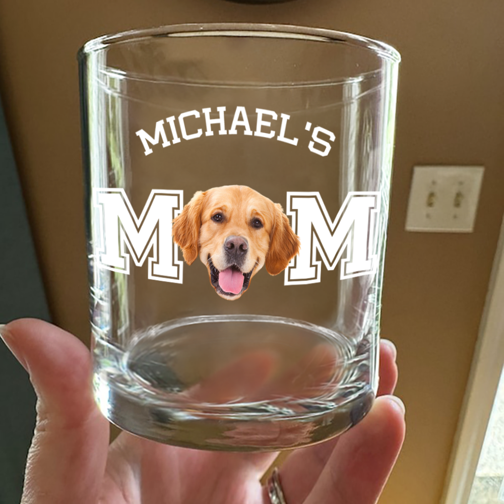 Custom Photo Dog Cat - Dad Mom Whiskey Glass HA75 892456