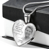 Custom Photo God Has You In His Arms, I Carry You In My Heart Memorial Necklace LM32 899389