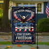 Custom Family Name One Nation Under God America 250th Anniversary Garden Flag LM32 669287