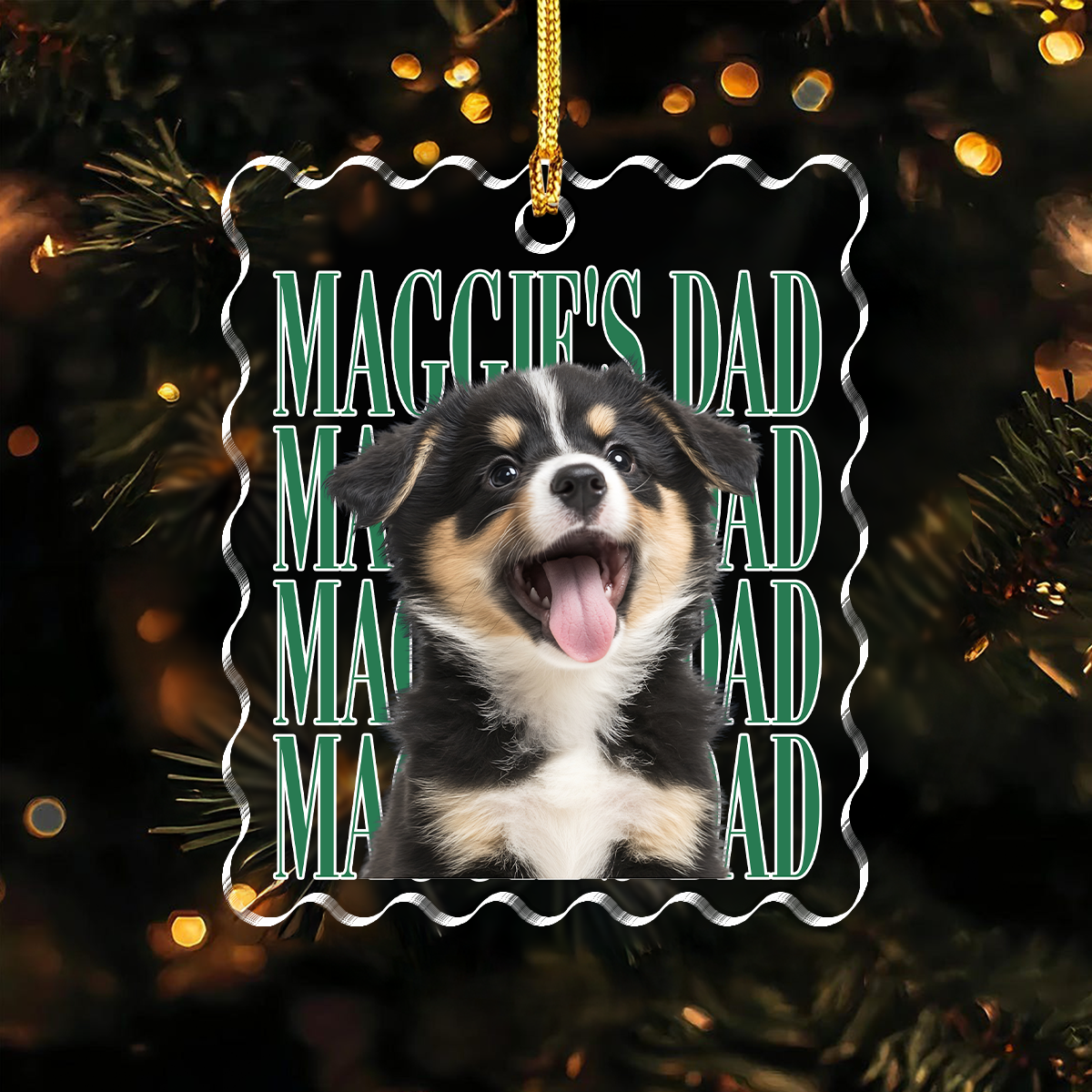 Personalized Dog Cat Photo Vintage Acrylic Ornament, Christmas Gift For Pet Lovers TH10 170993