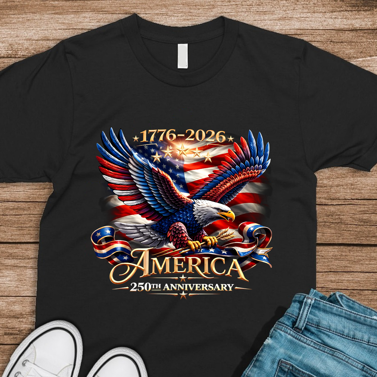 America 250th Anniversary America Patriotic Shirt, USA 250 Years Dark Shirt CH07 910960