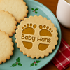 Custom Name Baby Footprint Cookie Stamp - Personalized Baking Gift CH07 180136