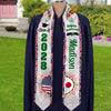 Personalized Country Flag Class of 2026 Graduation Stoles LM32 897969