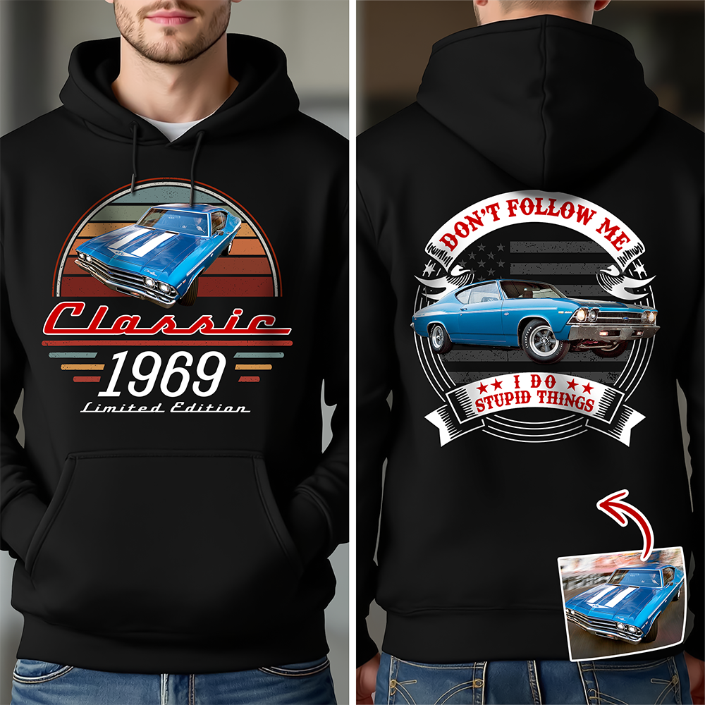Custom Car Photo This Is How I Roll Back And Front Dark Shirt - Personalized Gifts For Dad, Grandpa, Family, Yourself CH07 180008