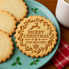 Custom Family Name Merry Christmas Cookie Stamp HA75 919628