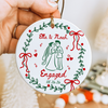 Personalized Couple Names & Date Engaged Christmas Ceramic Ornament Gift for Couples HO82 903586