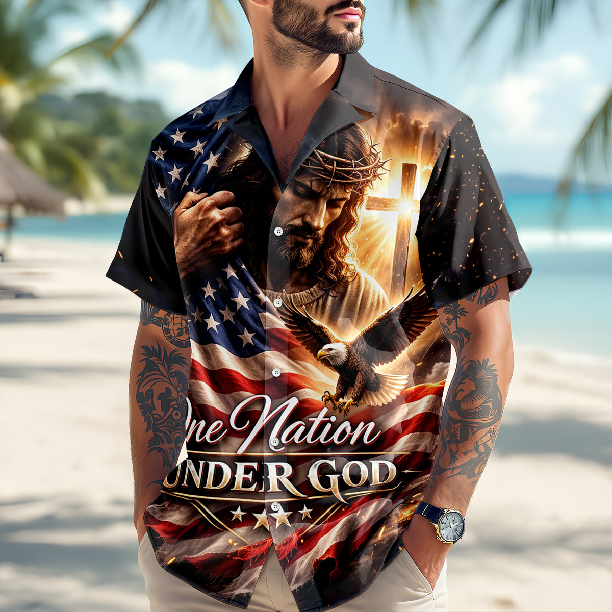 One Nation Under God Hawaii Shirt TH10 169261