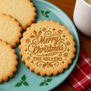 Personalized Family Name Merry Christmas With Snowflake Cookie Stamp - Holiday Baking Gift For Family HA75 919634