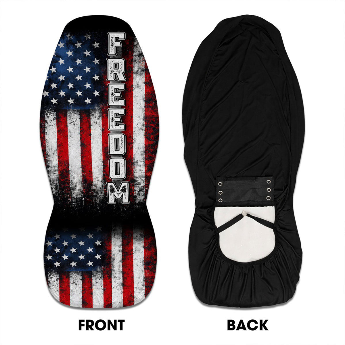 Personalized American Flag Freedom Independence Car Seat Cover LM32 899501