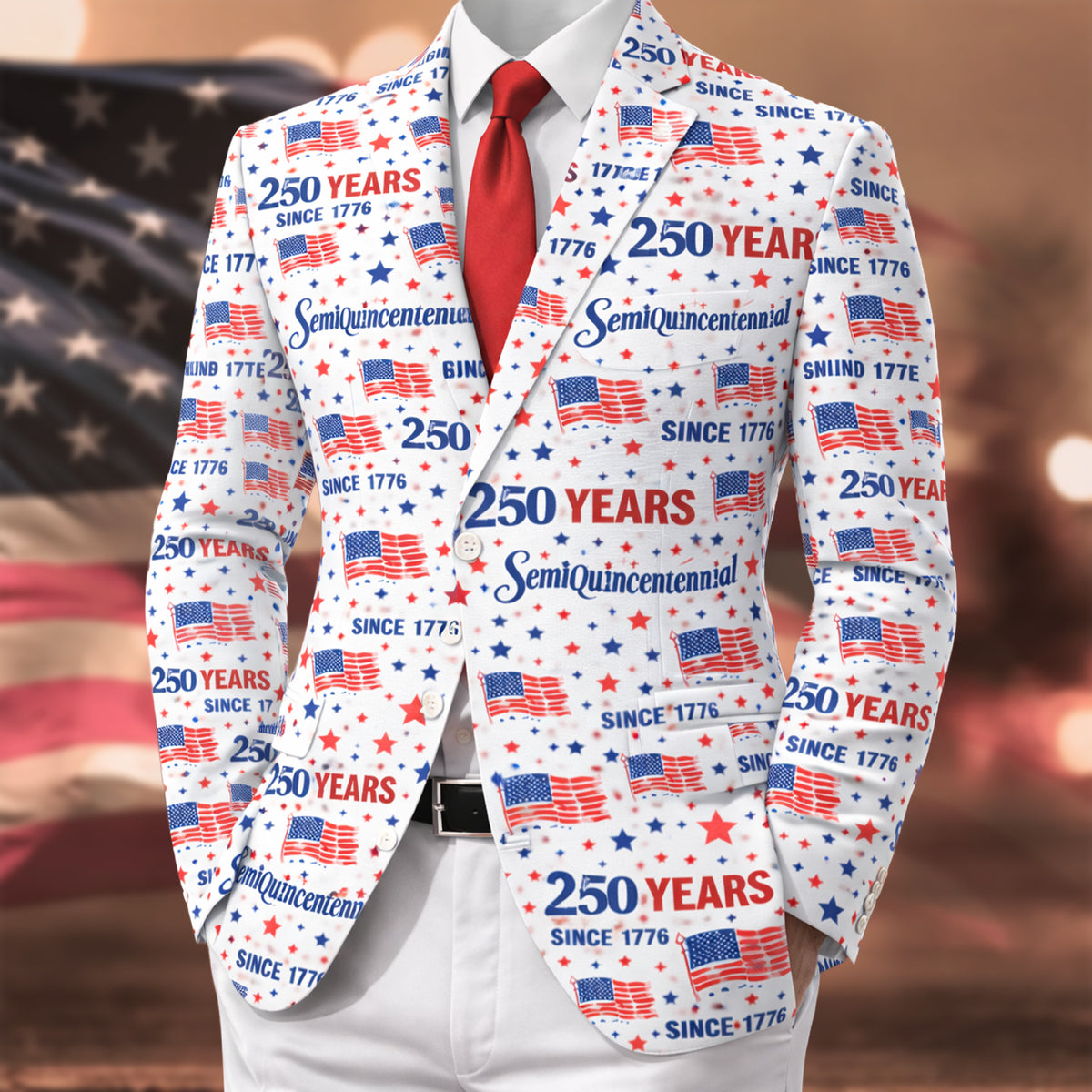Personalized America 250 Semiquincentennial Men's Suit HO82 901680