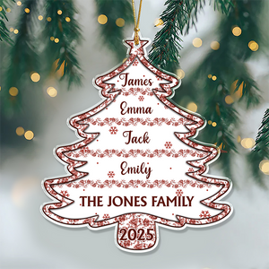 Christmas Tree Of Love - Personalized Custom Acrylic Ornament HO82 894592