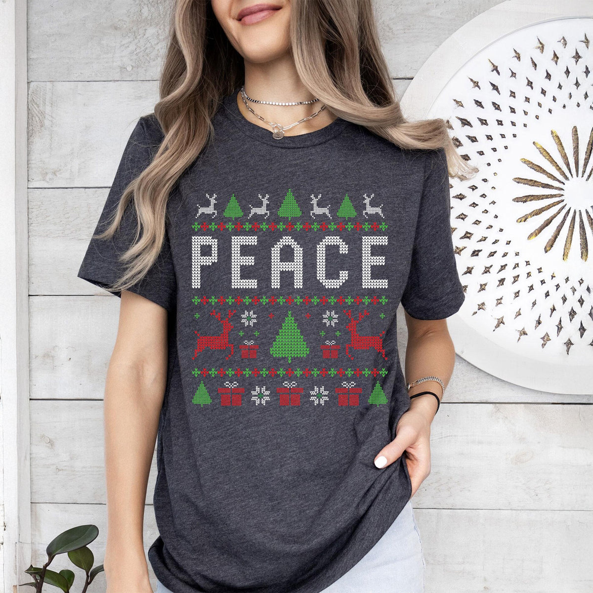 Personalized Come In Peace Couple Christmas Shirt, Funny Xmas Gift HO82 900684