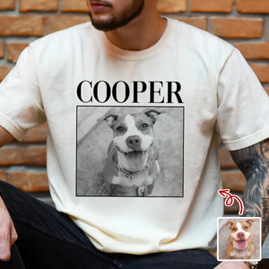 Custom Dog Photo Vintage Comfort Shirt For Dog Lovers LM32 895511