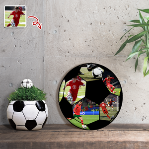 The Photo Collage And Soccer Wood Frame For Sport Lover LM32 897171
