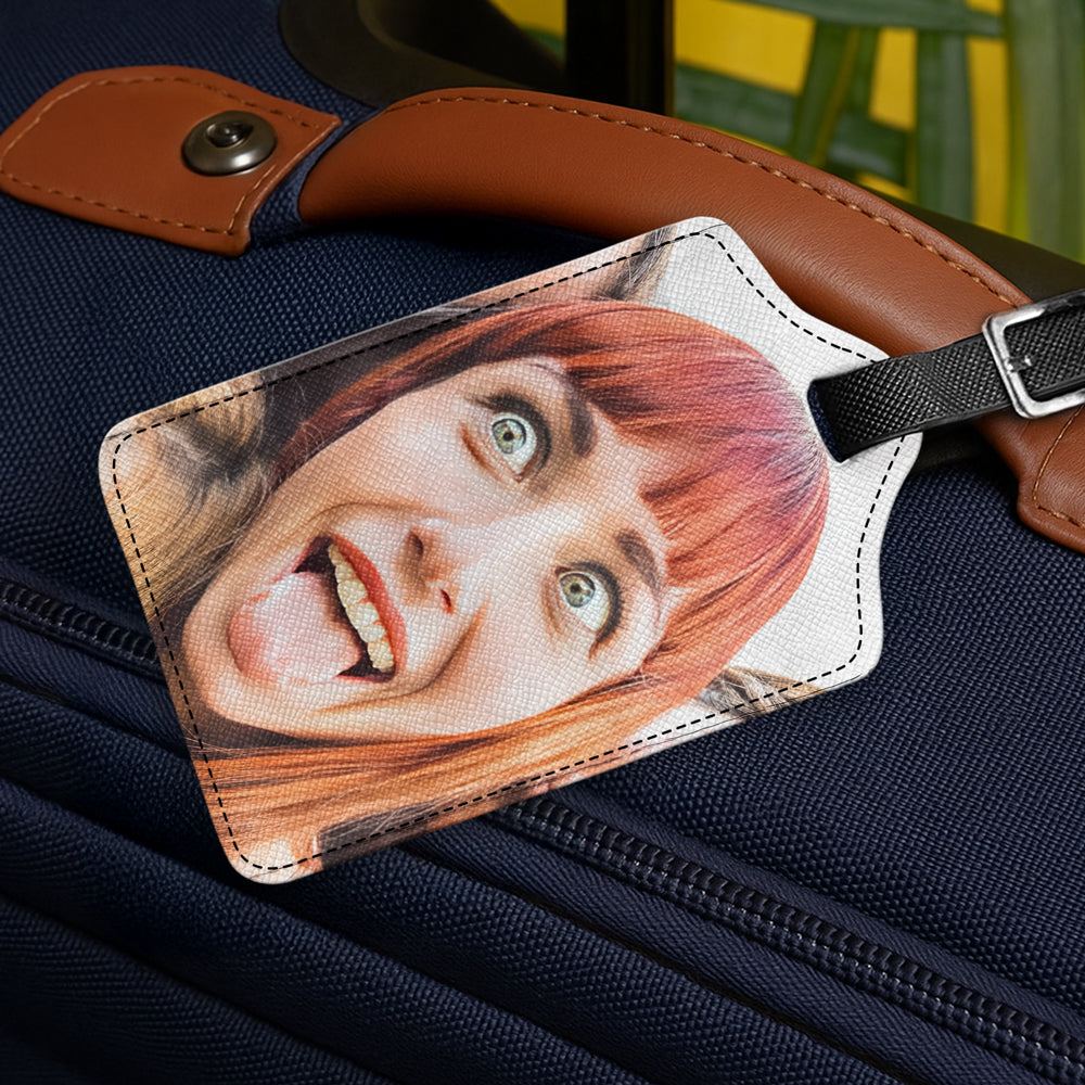 Custom Funny Photo Personalized Luggage Tag Vacation Gift HA75 892576