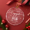 Personalized Our First Christmas As Acrylic Ornament Couple Christmas Gift LM32 670007