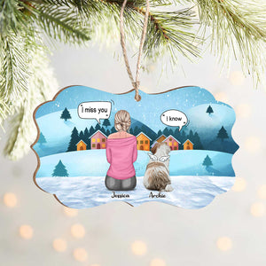 Dog Mom Memorial Dog Wood Ornament Personalized Gift HO82 891042