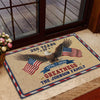 Personalized Family Name 250 Years Of Freedom USA Patriotic Faux Pattern Doormat - 2D Printed Not Embroidered Patriotic America Decor HO82 901580