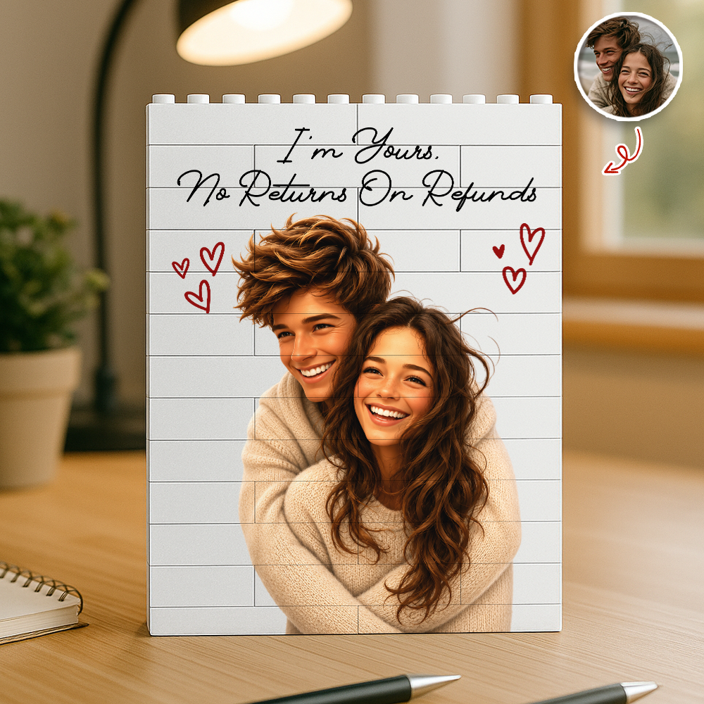 Custom Photo I'm Yours Building Brick Block For Couple TH10 170275