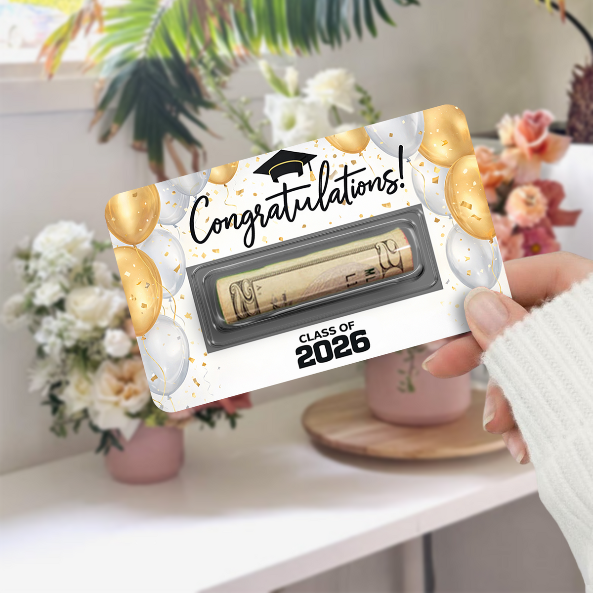 Personalized Funny Graduation Class of 2026 Money Card Holder CH07 899330