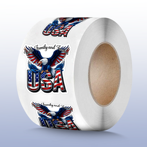 Faith, Family & Freedom America 250 Years Roll Sticker HO82 900926