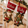 Personalized 3D Christmas Stockings, Santa, Snowman or Reindeer Design LM32 670277