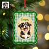 Custom Photo Cute Dog Cat Vintage Frame Acrylic Ornament, Christmas Keepsake for Pet Lovers HA75 919414