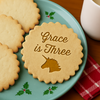 Personalized Happy Birthday Cookie Stamp, Birthday Party Baking Accessory LM32 669691