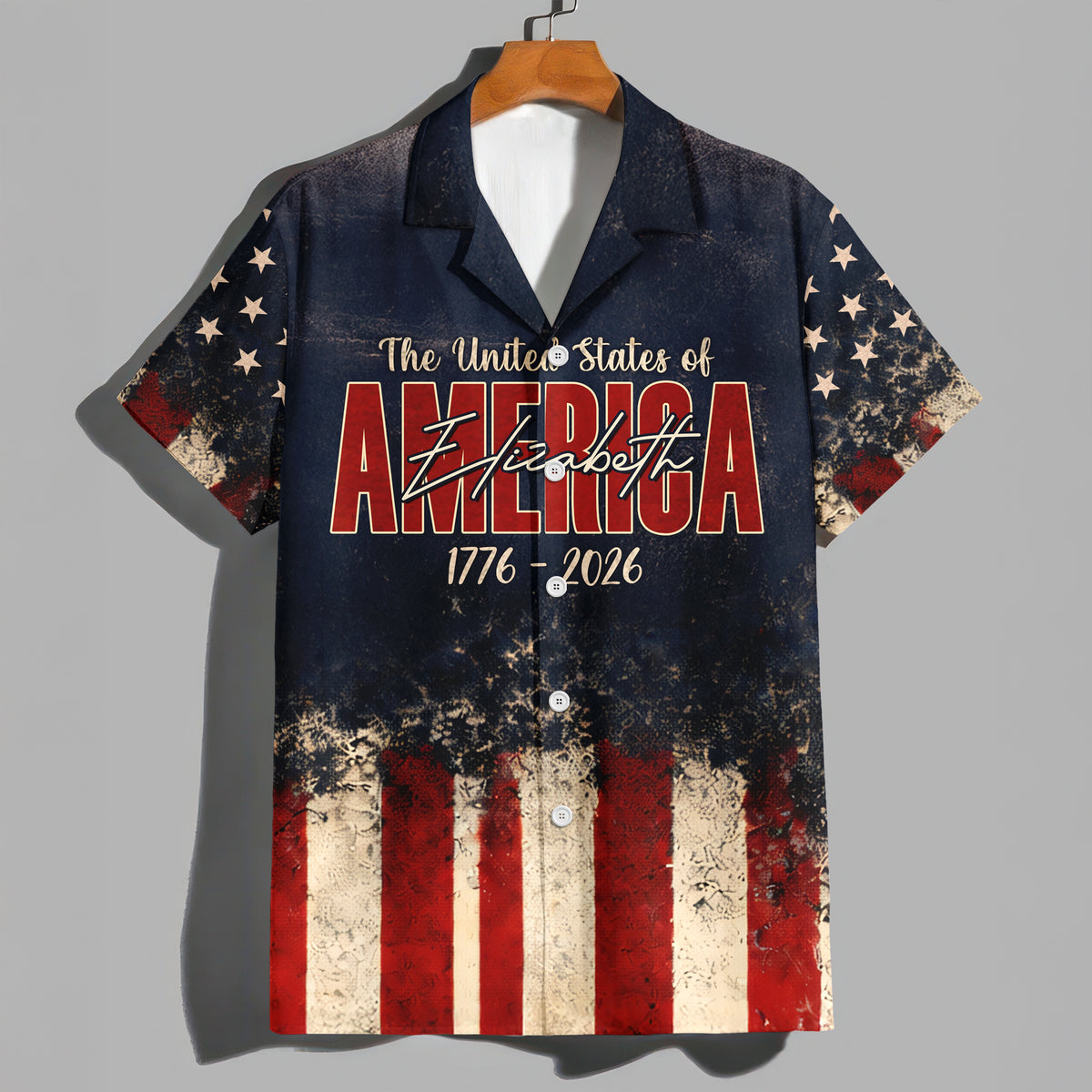 Custom Name God Bless America Eagle 1776–2026 Patriotic Hawaii Shirt LM32 899009