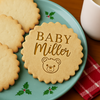 Personalized Baby Shower Cookie Stamp - Custom Name Baking Gift CH07 180138