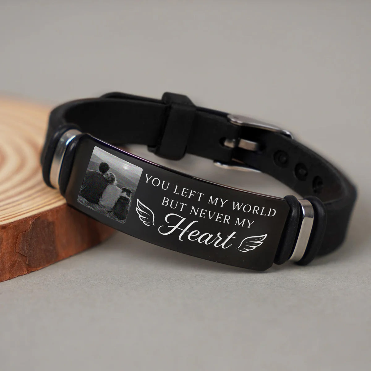 Custom Photo And Name Memorial Wristband In Loving Memory Gift LM32 669625