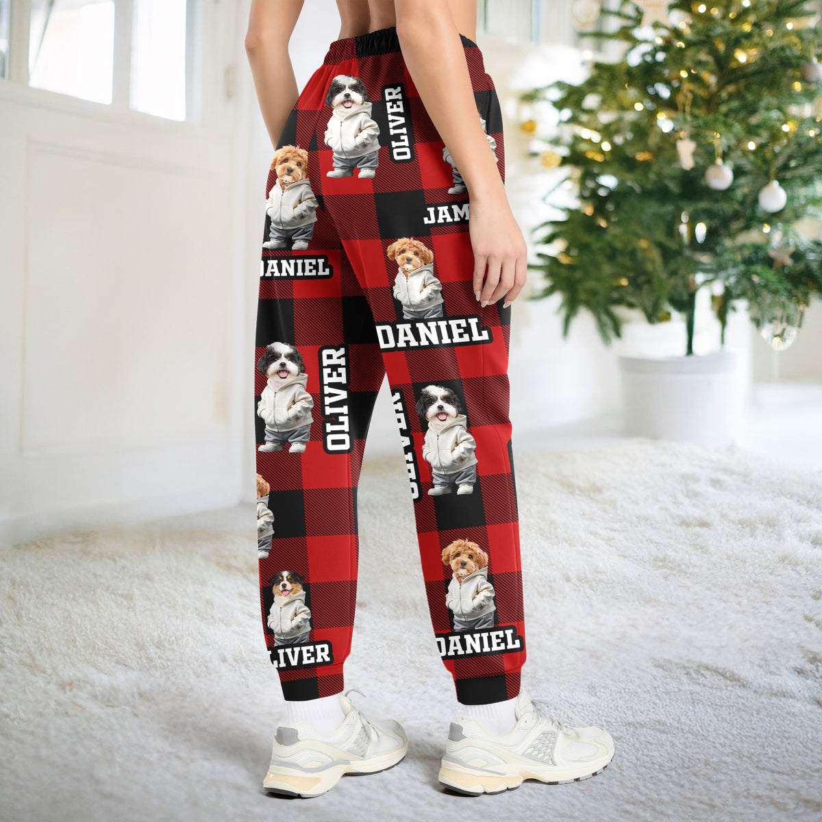 Custom Photo Cool Dog Christmas Sweatpants HA75 892922