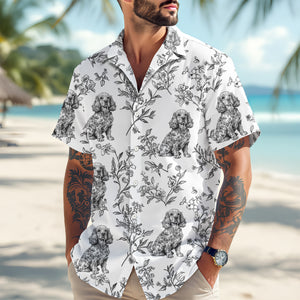 Dog Toile Fabri - Personalized Hawaiian Shirt, Gift For Dog Lover CH07 896076