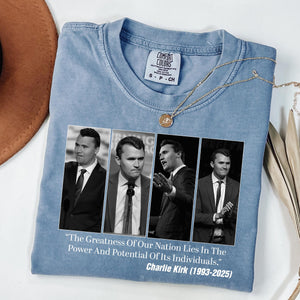 Charlie Kirk Conservative Patriot Memorial Dark Shirt LM32 65413
