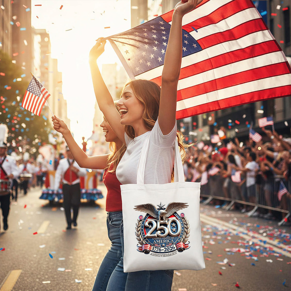 USA Eagles 250th Anniversary Semiquincentennial 1776-2026 Tote Bag TH10 169655