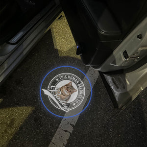 Custom Photo Human Belongs To Dog Cat Pet Car Door Projector Light HO82 894356