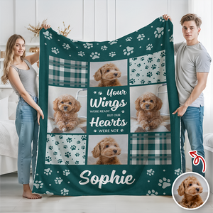 You Were My Favorite Hello And My Hardest Goodbye Custom Dog Memorial Photo Blanket CH07 896460